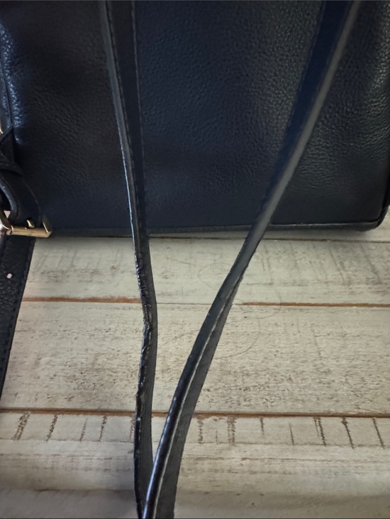 Michael Kors Navy Leather Backpack with Gold Hardware main image 14